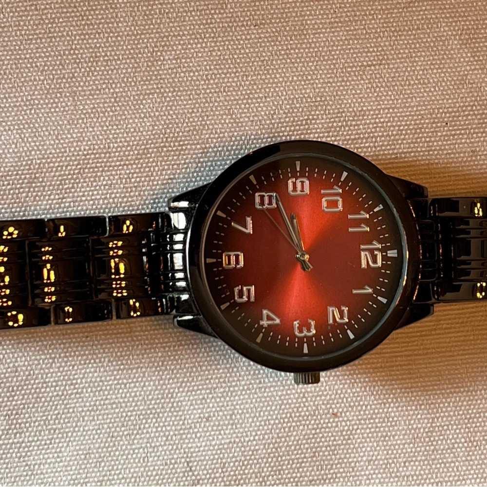 Men’s quart watch - Oversized - red